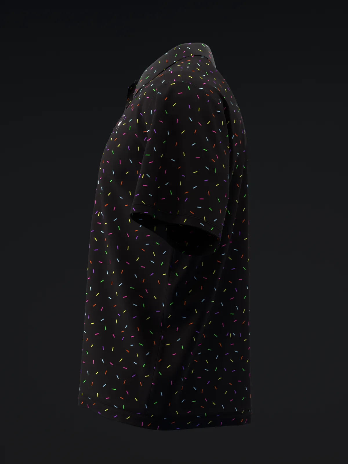FAIRWAYS - SPRINKLES - NEON BLACK - BOWLING POLO