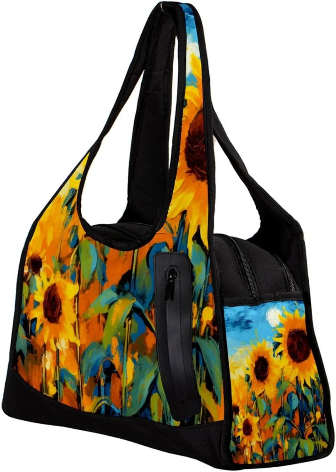 Gym Bags for Women,Duffle Bag for Travel,Watercolor Field Sunflower,Gym Bag for Men