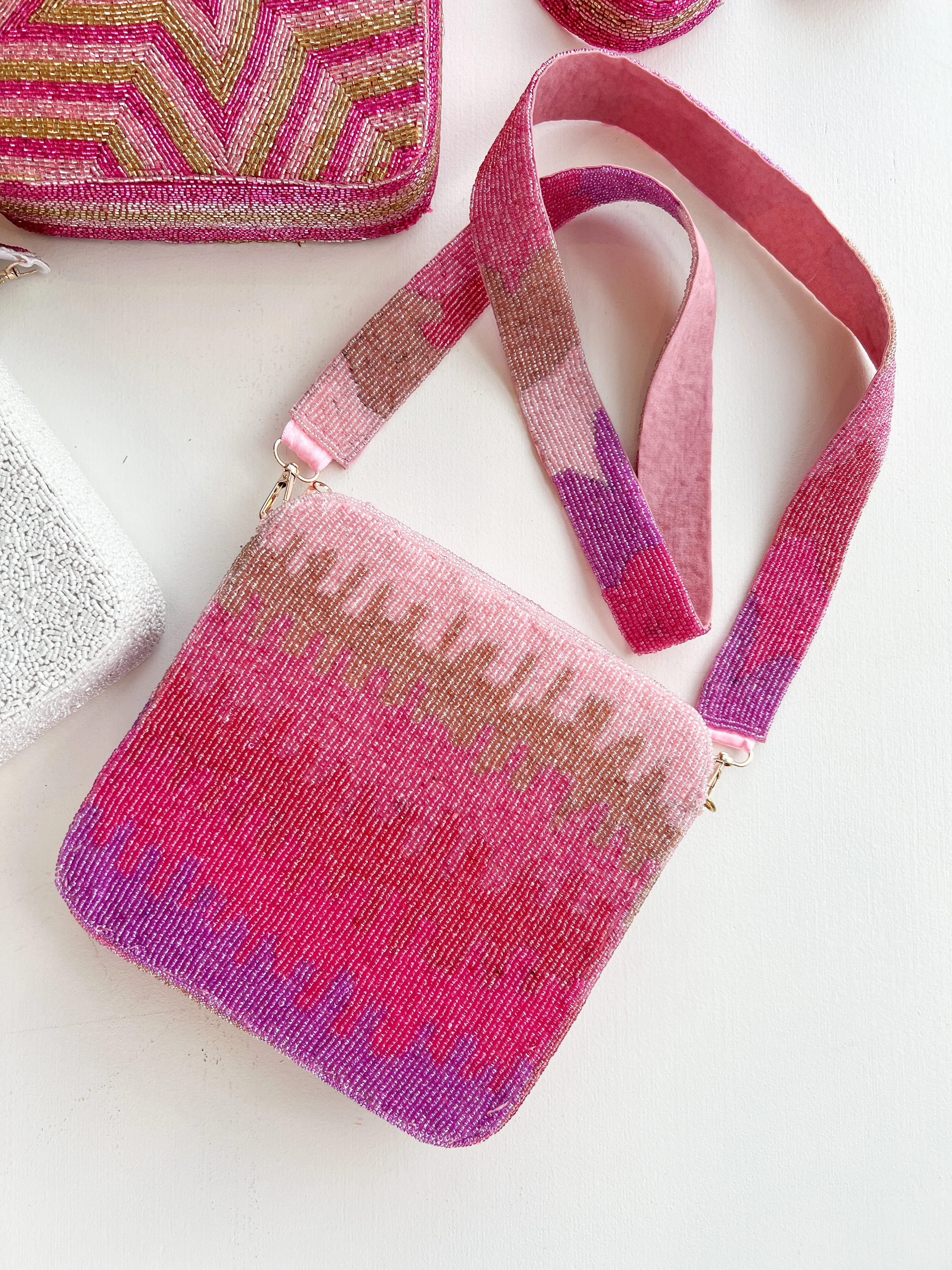 Hand Beaded Box Purse