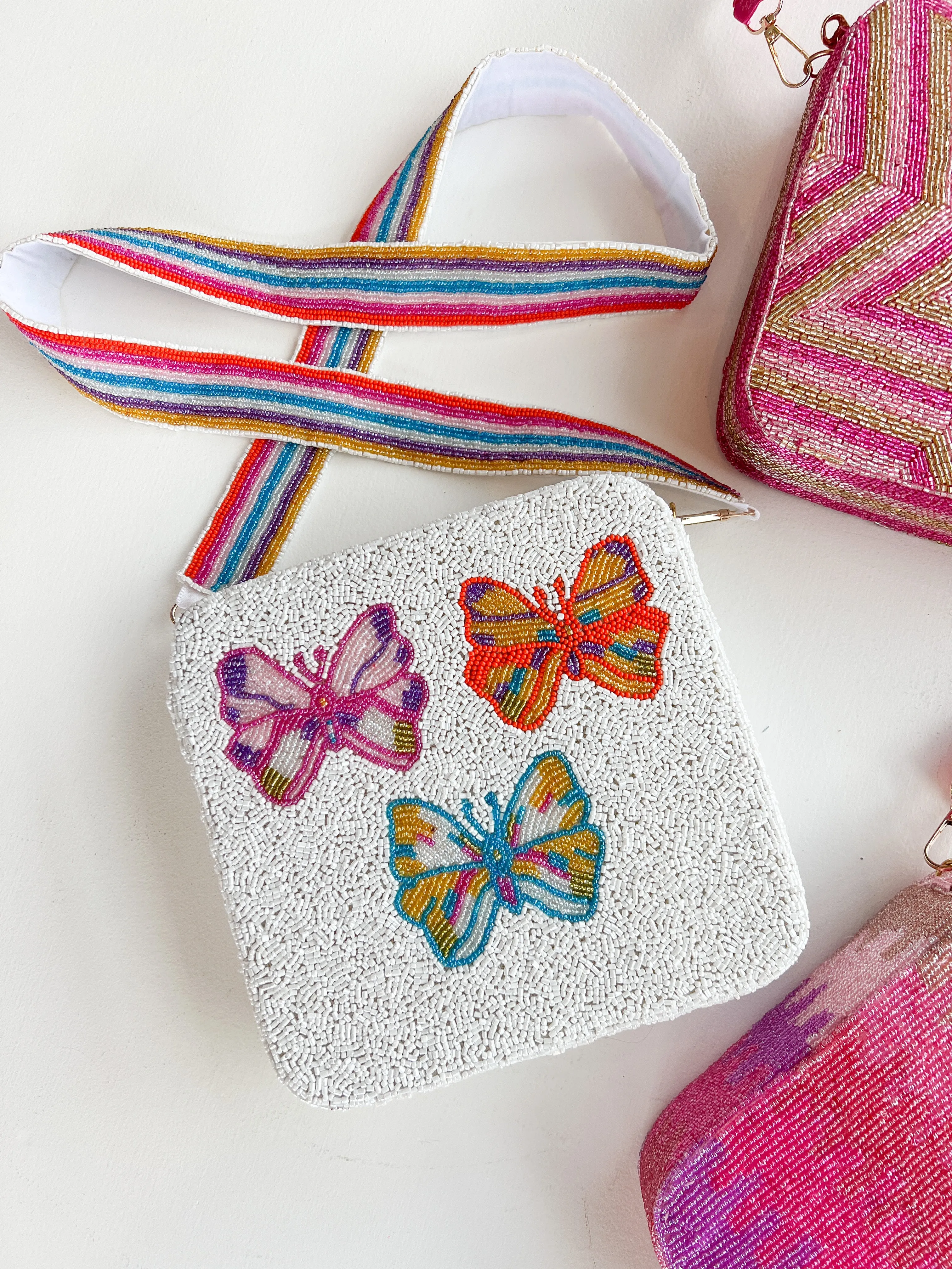 Hand Beaded Box Purse