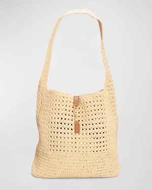 Hobo YSL Shoulder Bag in Raffia