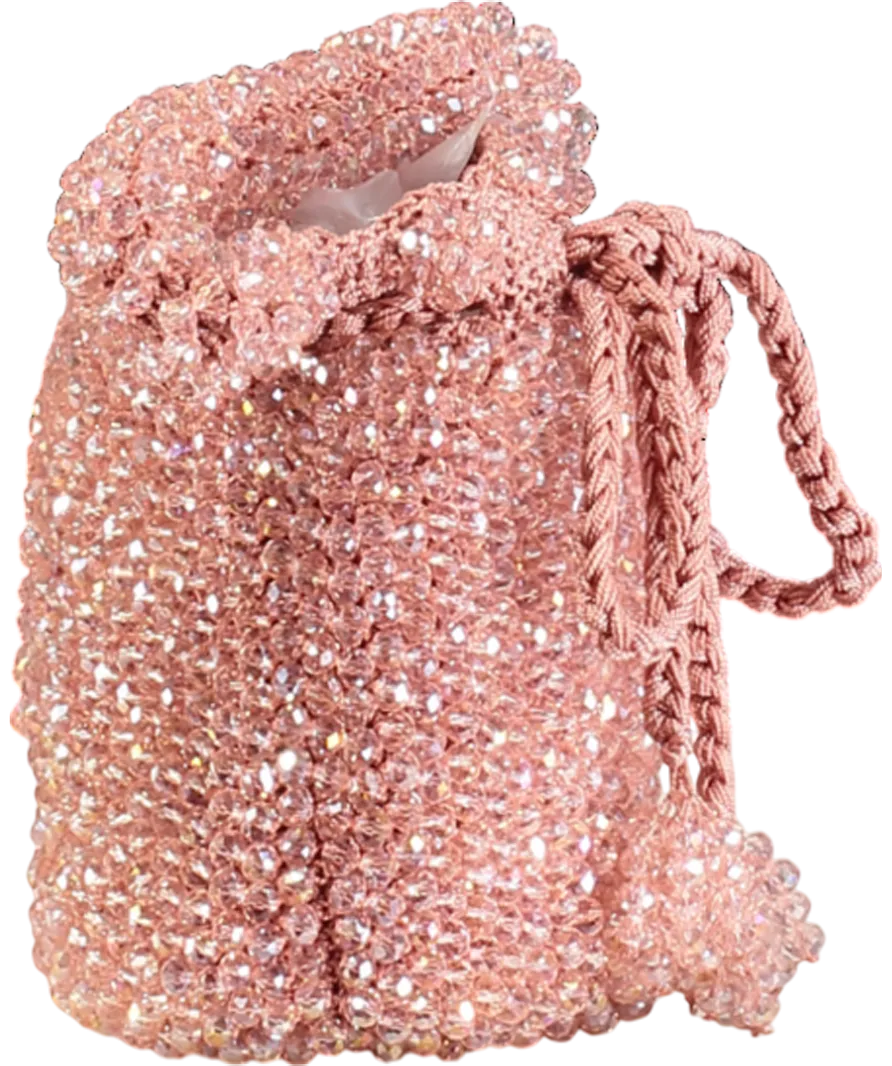 knot Pink Handmade Galerazamba Beaded Bag