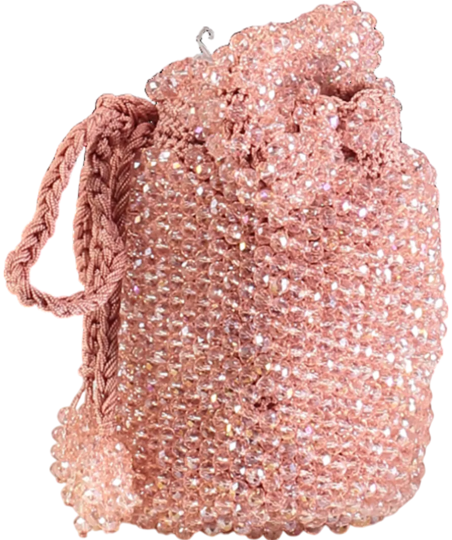 knot Pink Handmade Galerazamba Beaded Bag