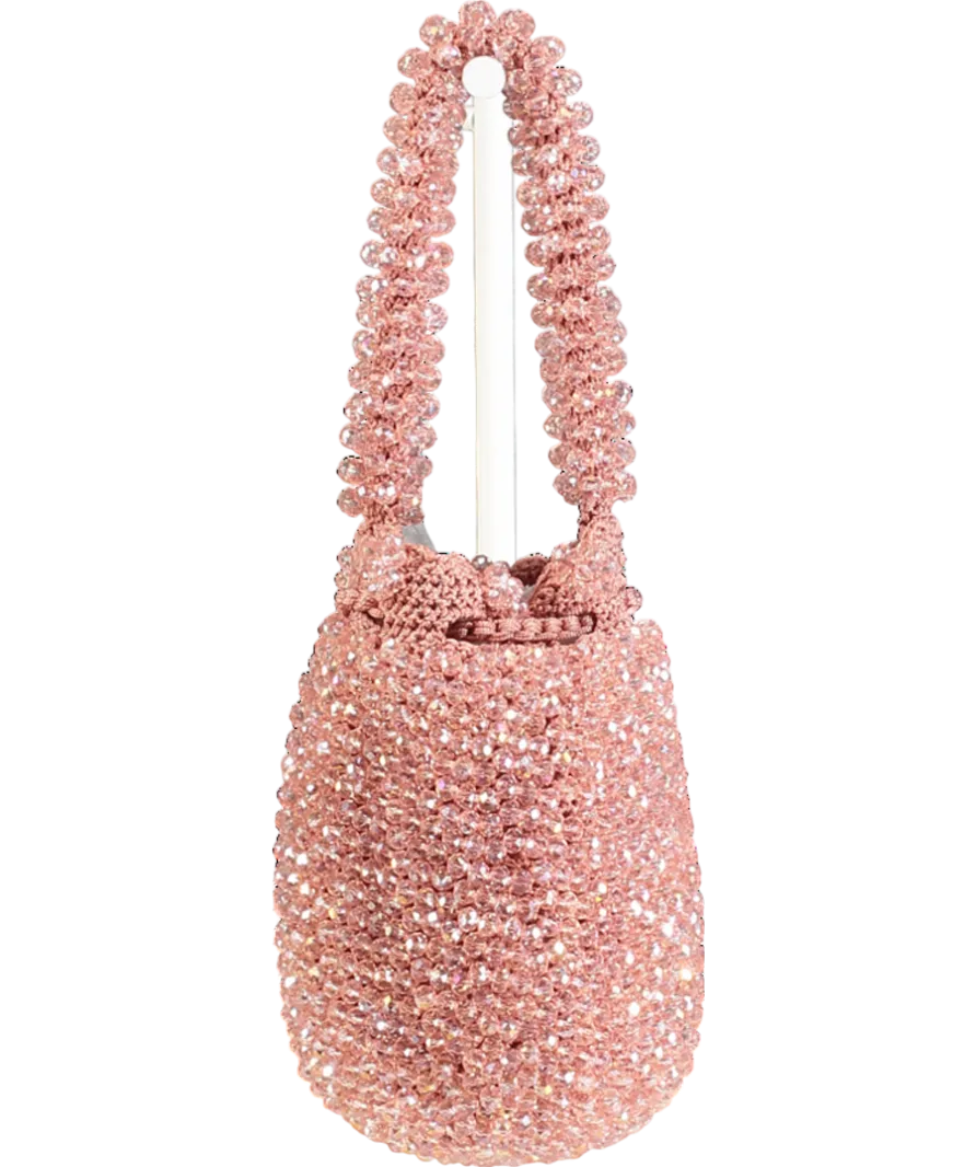 knot Pink Handmade Galerazamba Beaded Bag