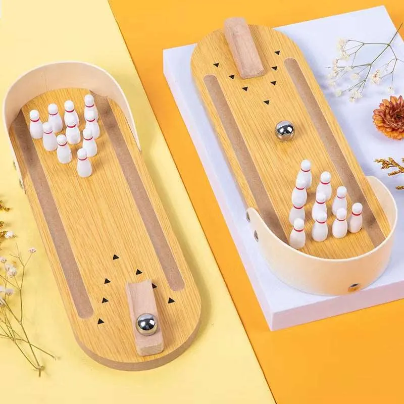 Little Gigglers World Table Top Mini Bowling Stress Relief Game