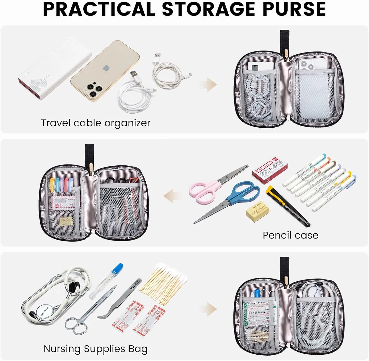 LOVEVOOK Laptop Backpack Purse for Women Waterproof Teacher Nurse Bag, 15.6 Inch Work Laptop Bag with Organizer Bag Business Travel Computer Backpack, 2pcs set