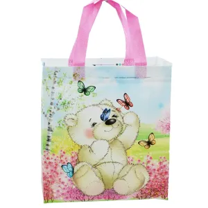 Medium Bear With Butterfly Printed PP Non-Woven Bag