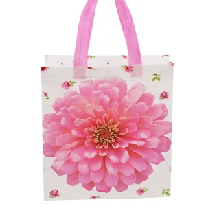 Medium Pink Daisy Flower Printed PP Non-Woven Bag
