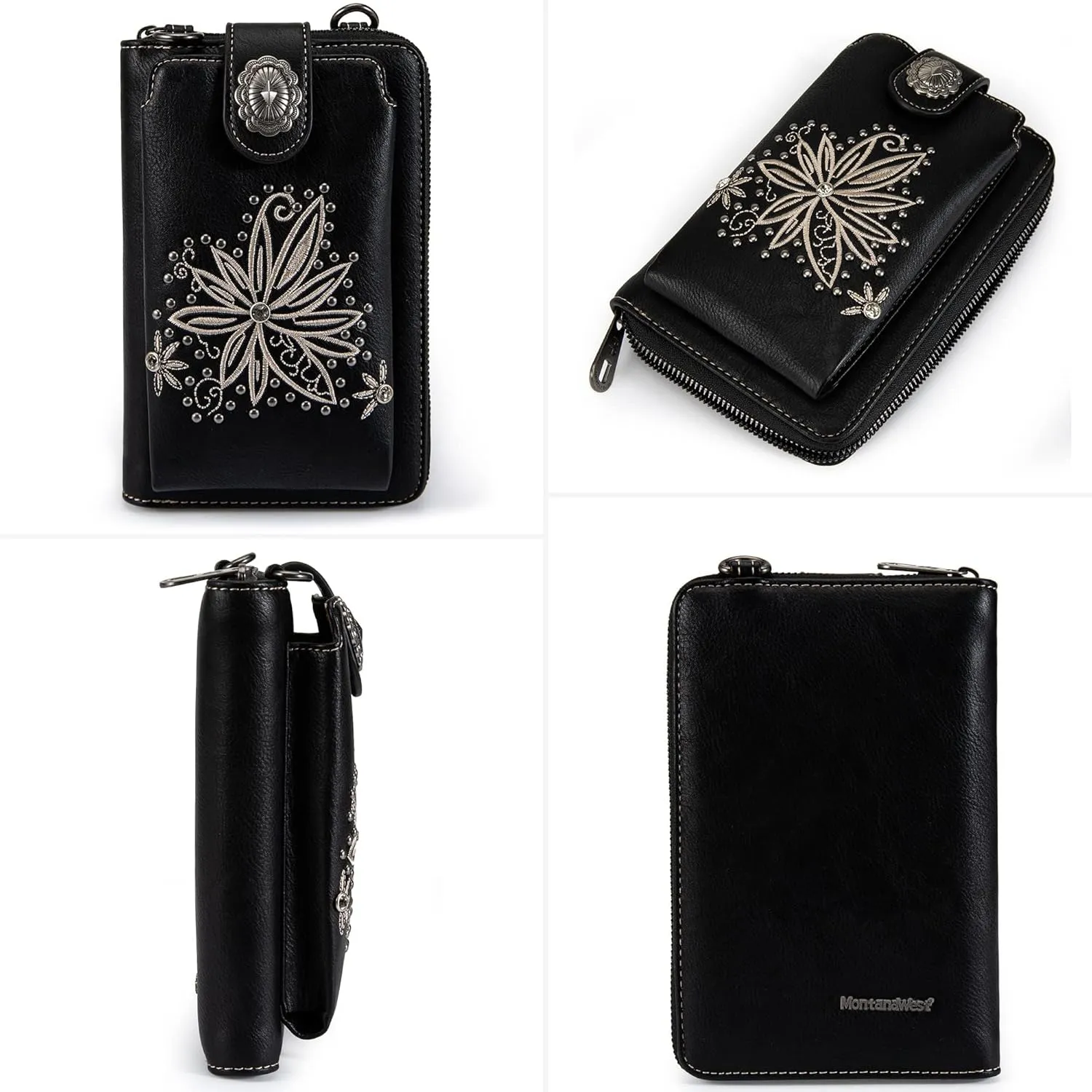 Montana West Small Crossbody Bags for Women Western Handbag with Cash Slots