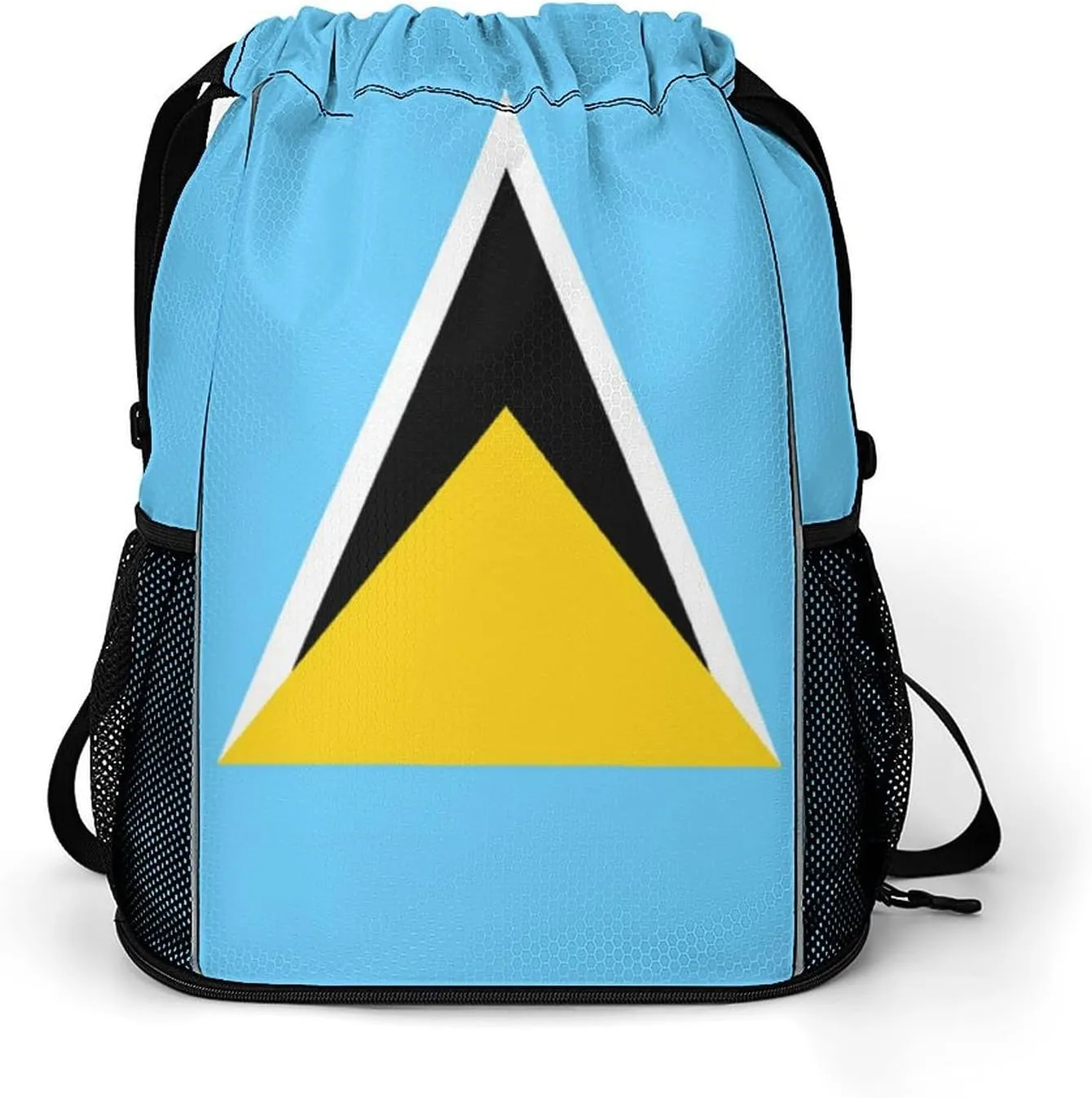 National Flag of Saint Lucia Sports Backpack with Large Mouth Design And Dry Wet Separation for Unisex