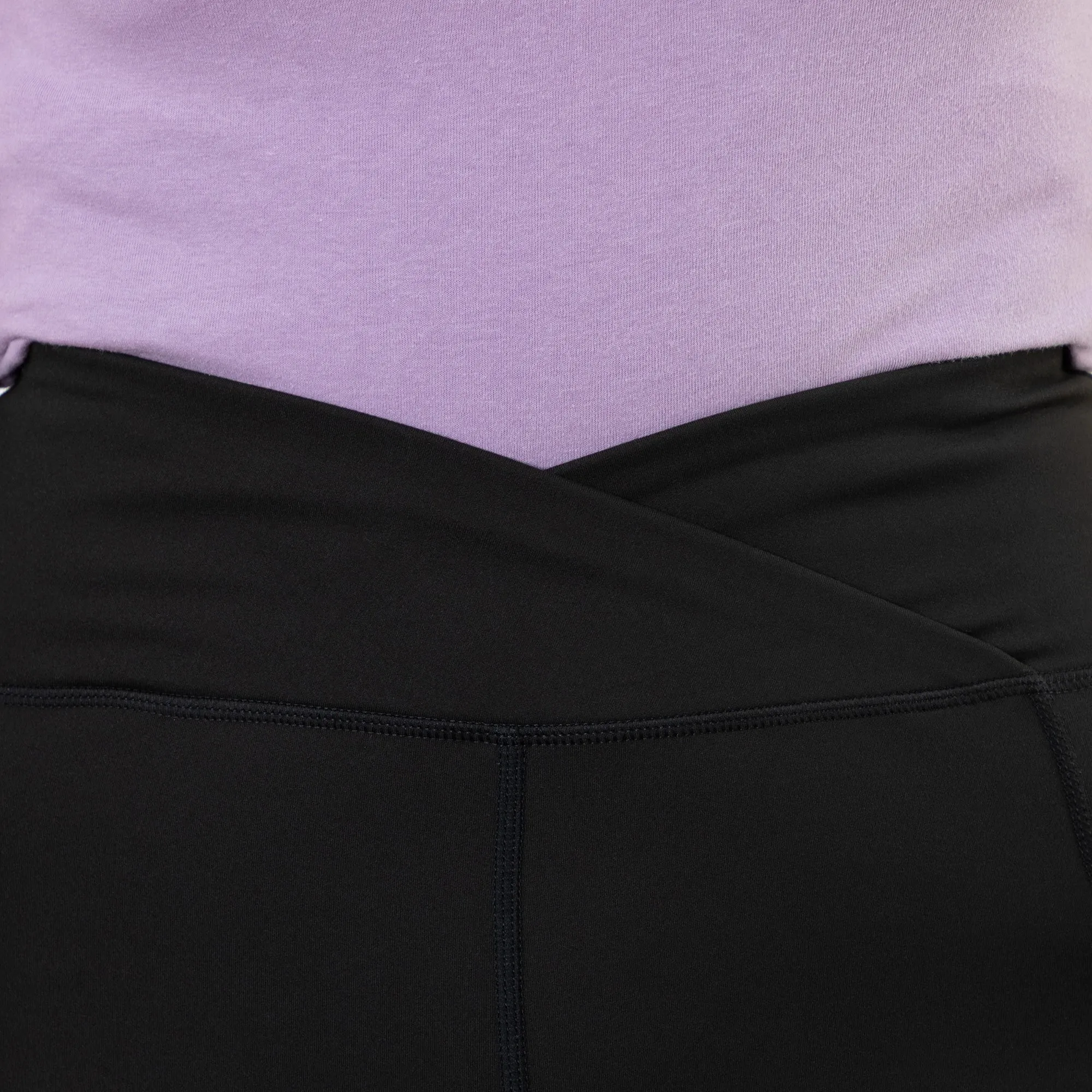 Paw Print Crossover Waist Yoga Pants with Pockets