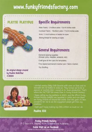 Plattie Platypus Funky Friends