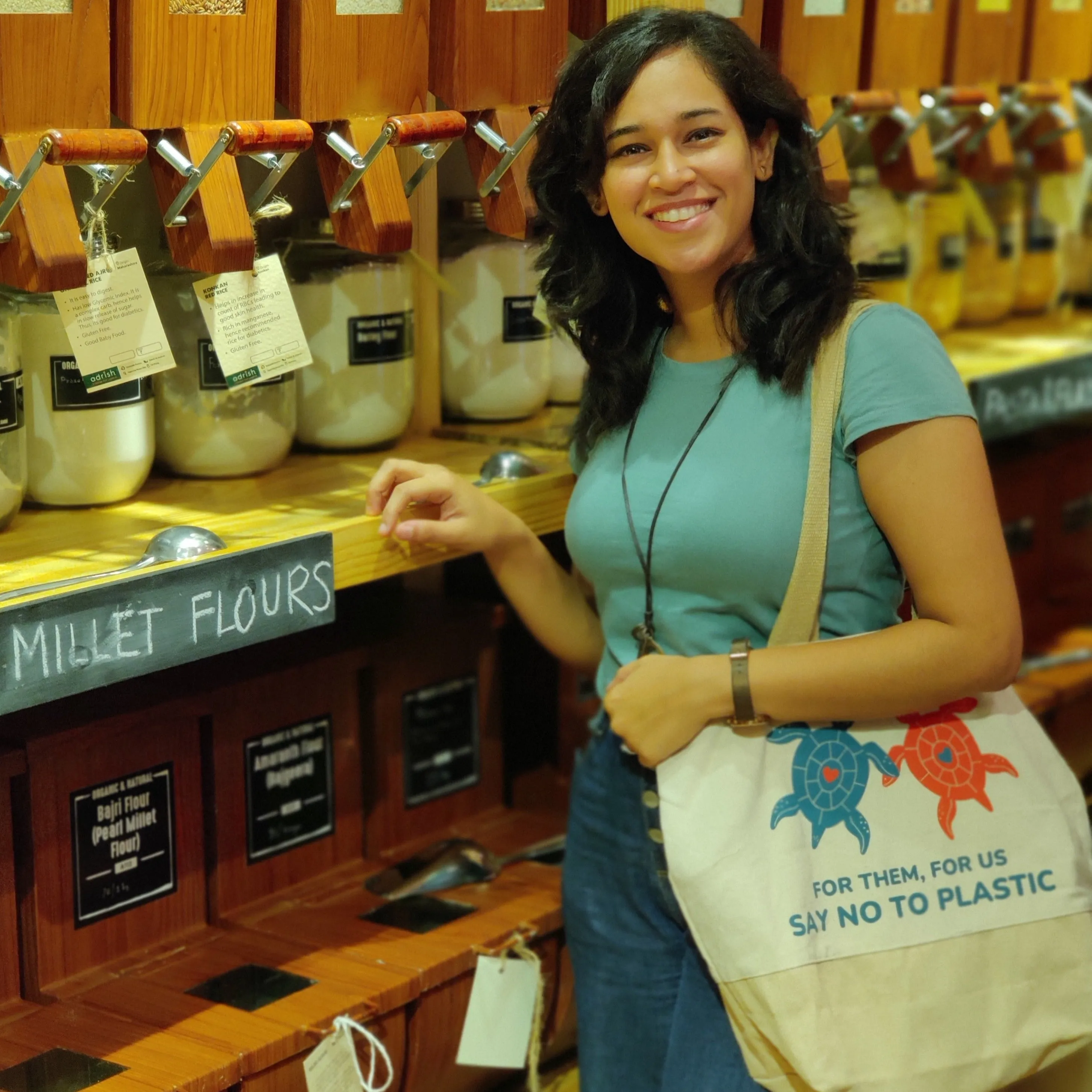 Premium Canvas-Jute (Juco) Tote Bag - Zipped Top