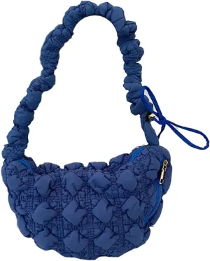 Quilted Tote Bags for Women Puffer Bag Puffy Everyday Purse Lightweight Cloud Cotton Crossbody Shoulder Bag