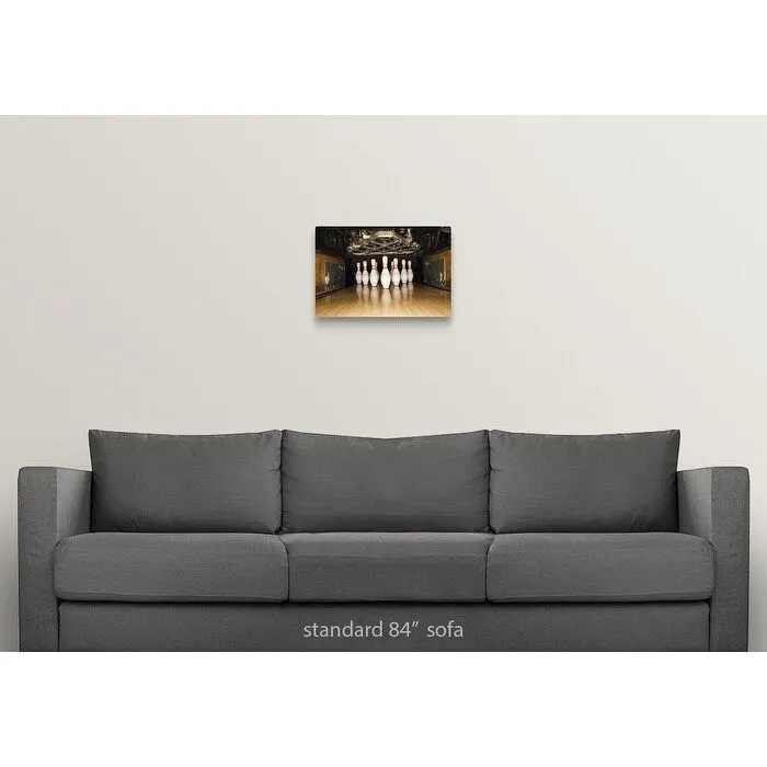 "Bowling pins and machine" Canvas Wall Art
