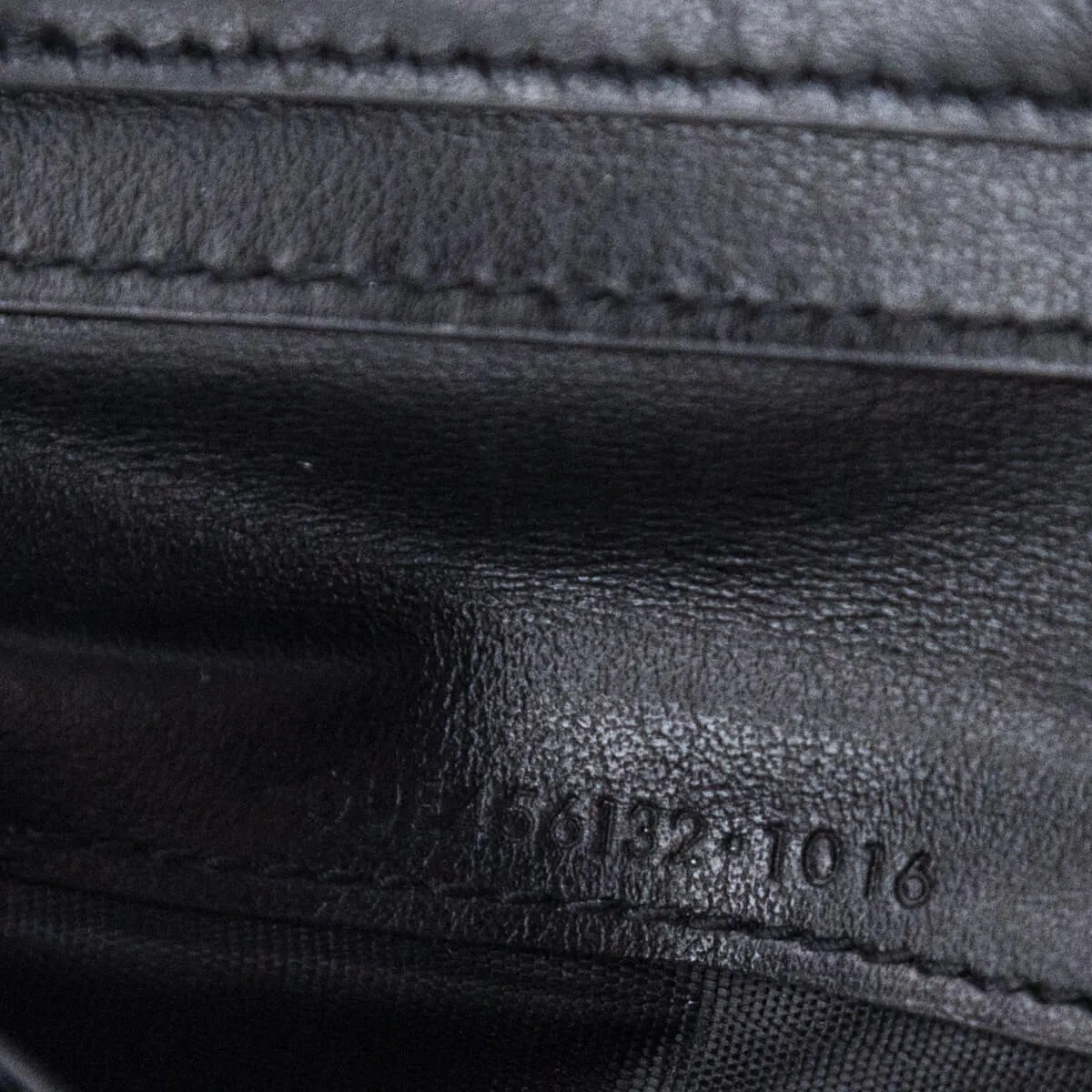 Saint Laurent Black Calfskin Love Patch Zipped Compact Wallet