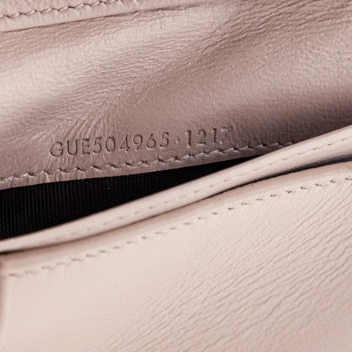 Saint Laurent Marble Pink Matelasse "Y" Lambskin Loulou Compact Wallet