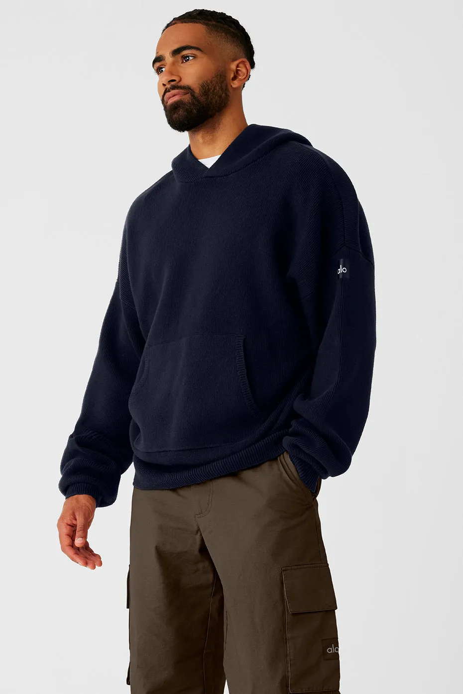 Scholar Hooded Sweater - Navy