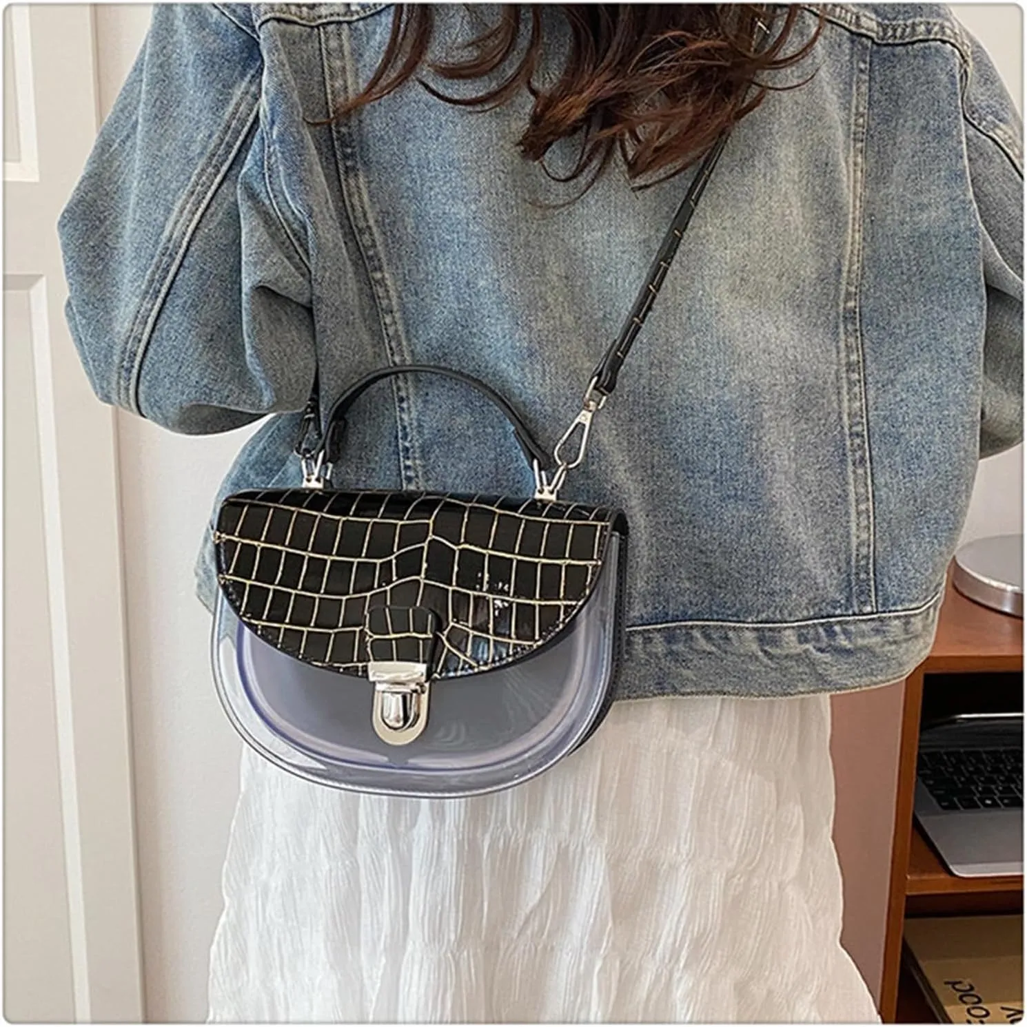 Small Transparent Jelly Bags Jelly Purses Women's Crossbody Bag Clear Shoulder Bags for women PVC Handbags