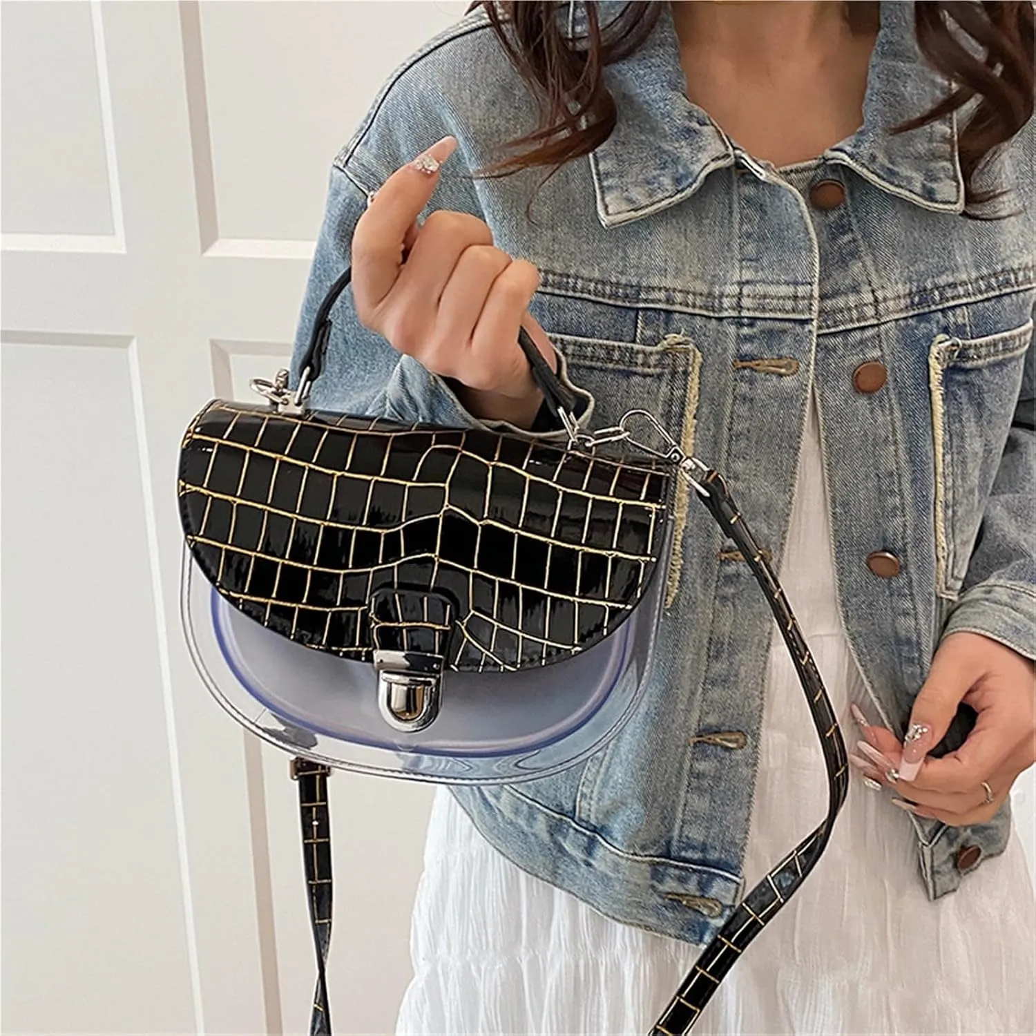 Small Transparent Jelly Bags Jelly Purses Women's Crossbody Bag Clear Shoulder Bags for women PVC Handbags