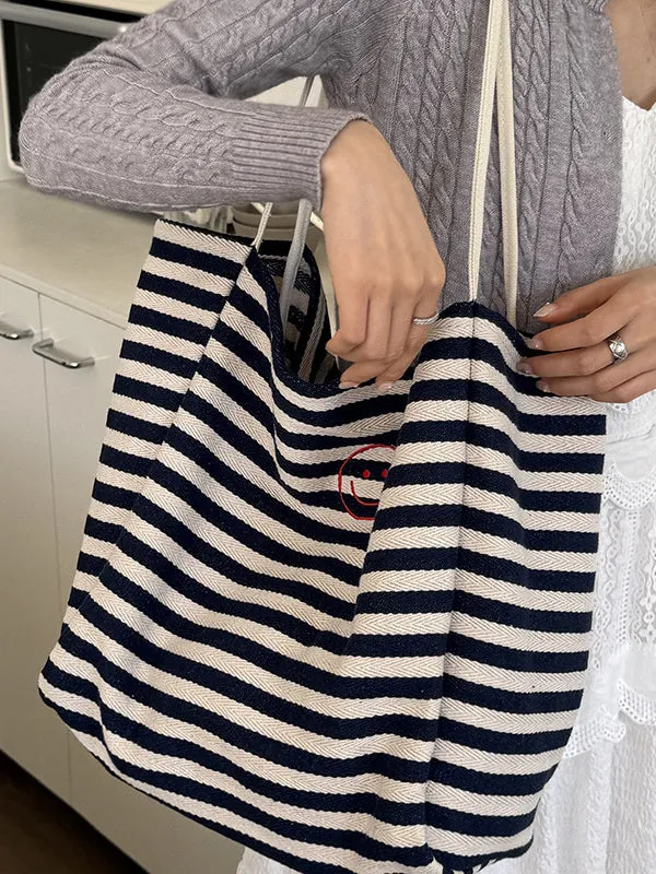 Split-Joint Striped Shoulder Bags Handbags Bags