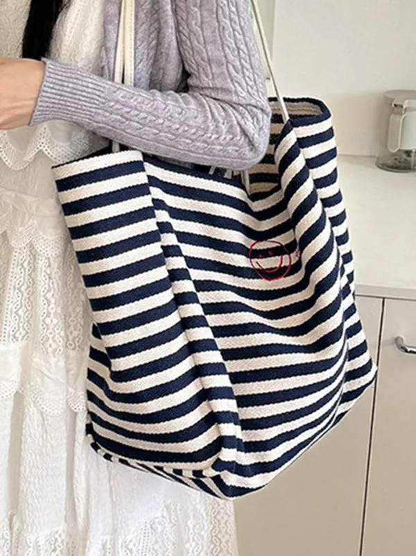 Split-Joint Striped Shoulder Bags Handbags Bags