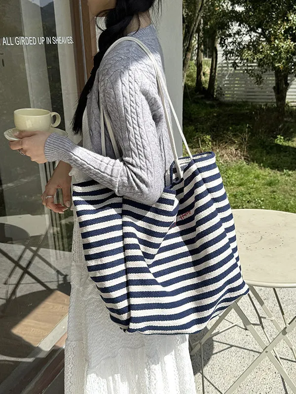 Split-Joint Striped Shoulder Bags Handbags Bags