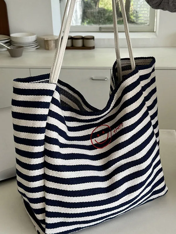 Split-Joint Striped Shoulder Bags Handbags Bags