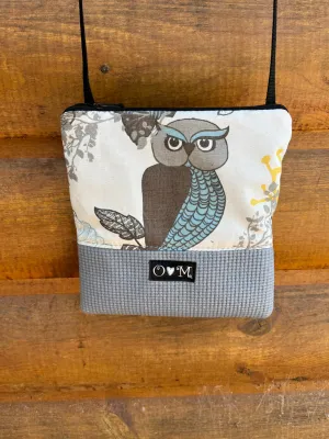 Stella Gray Cross Body-Owl Print