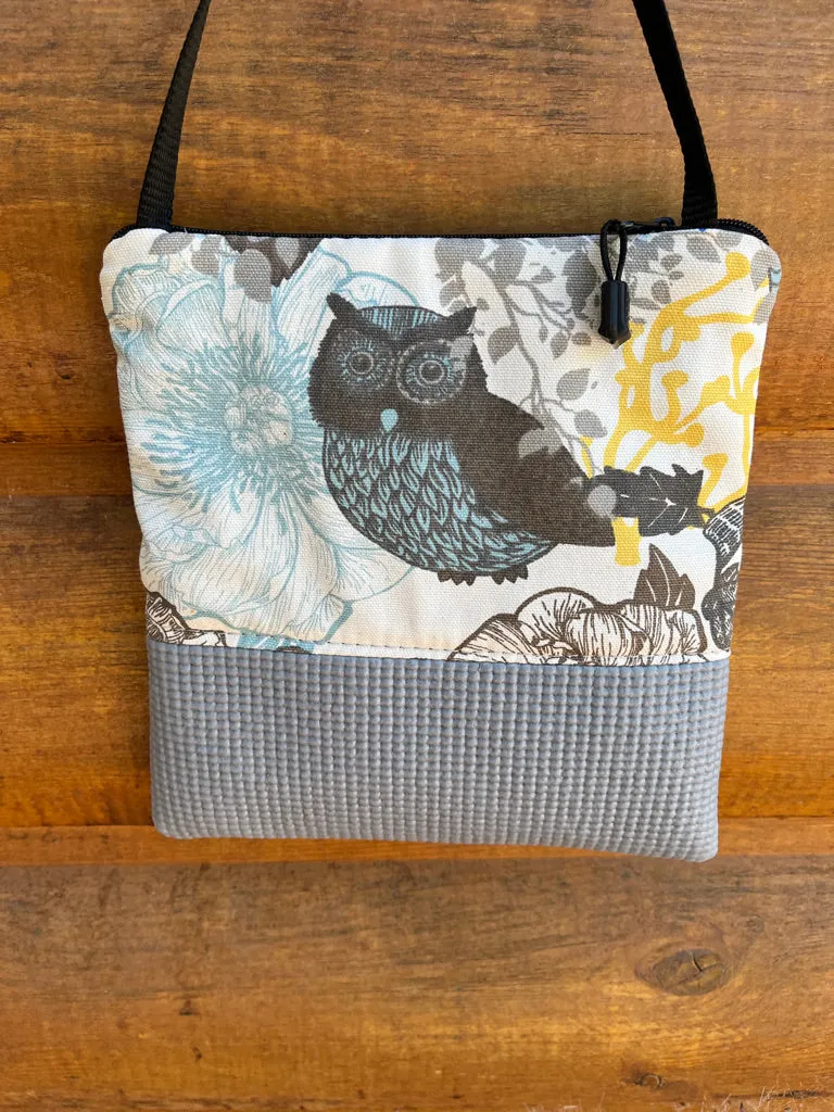 Stella Gray Cross Body-Owl Print