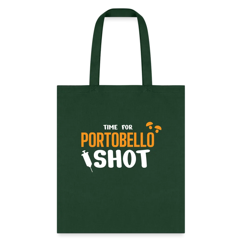 Time for Portobello shot Tote Bag
