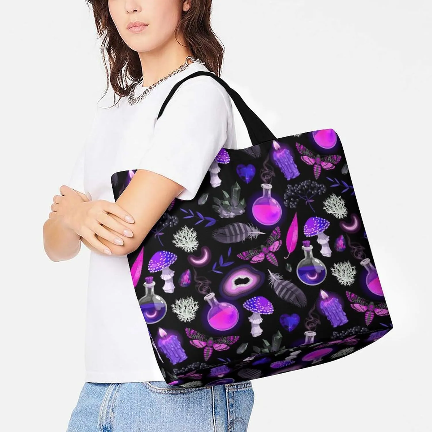 Tote Bag Aesthetic Tote Bag for Women Teacher Shopping Gift Beach Bag