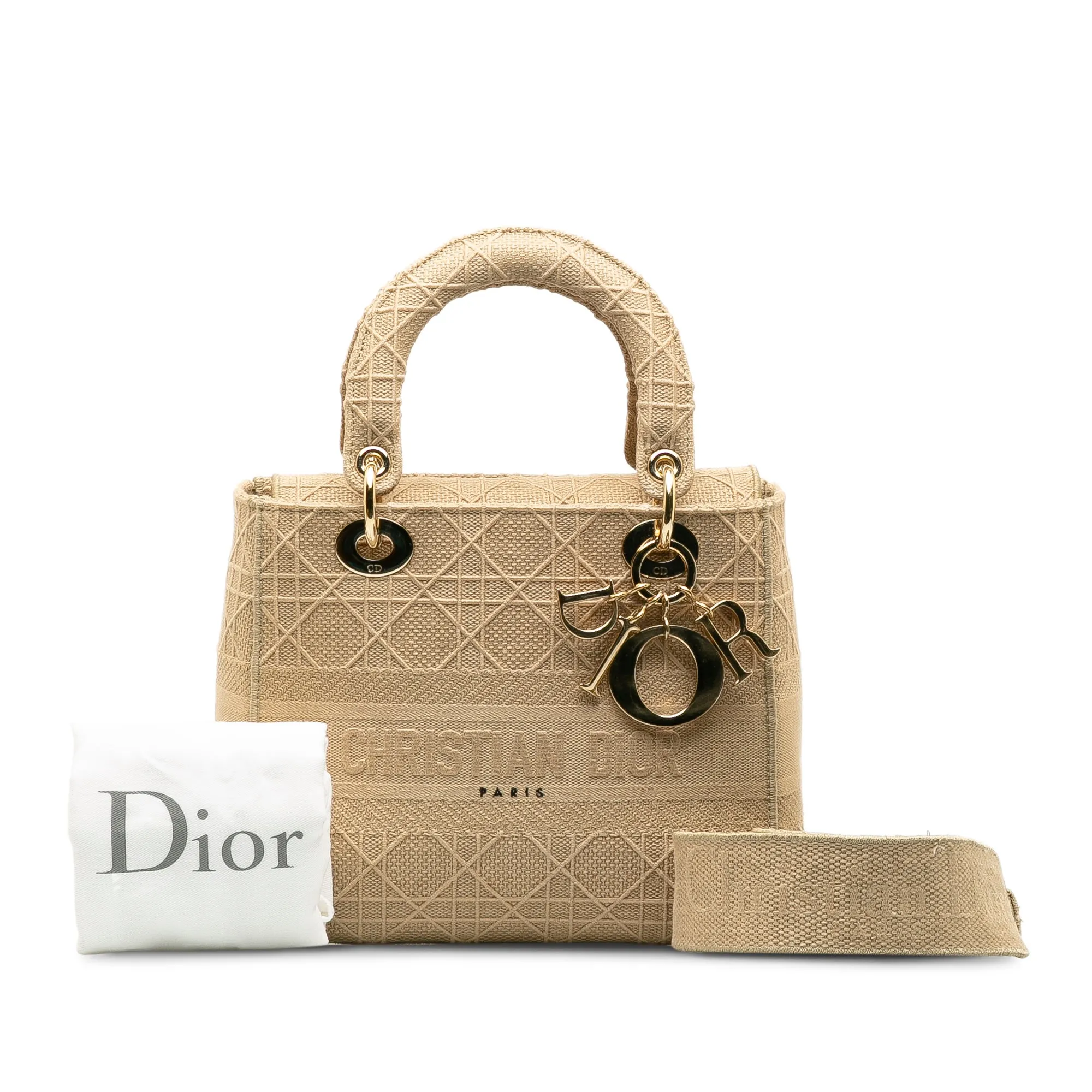 Trendy Inspired Dior Lady D-lite Medium Beige