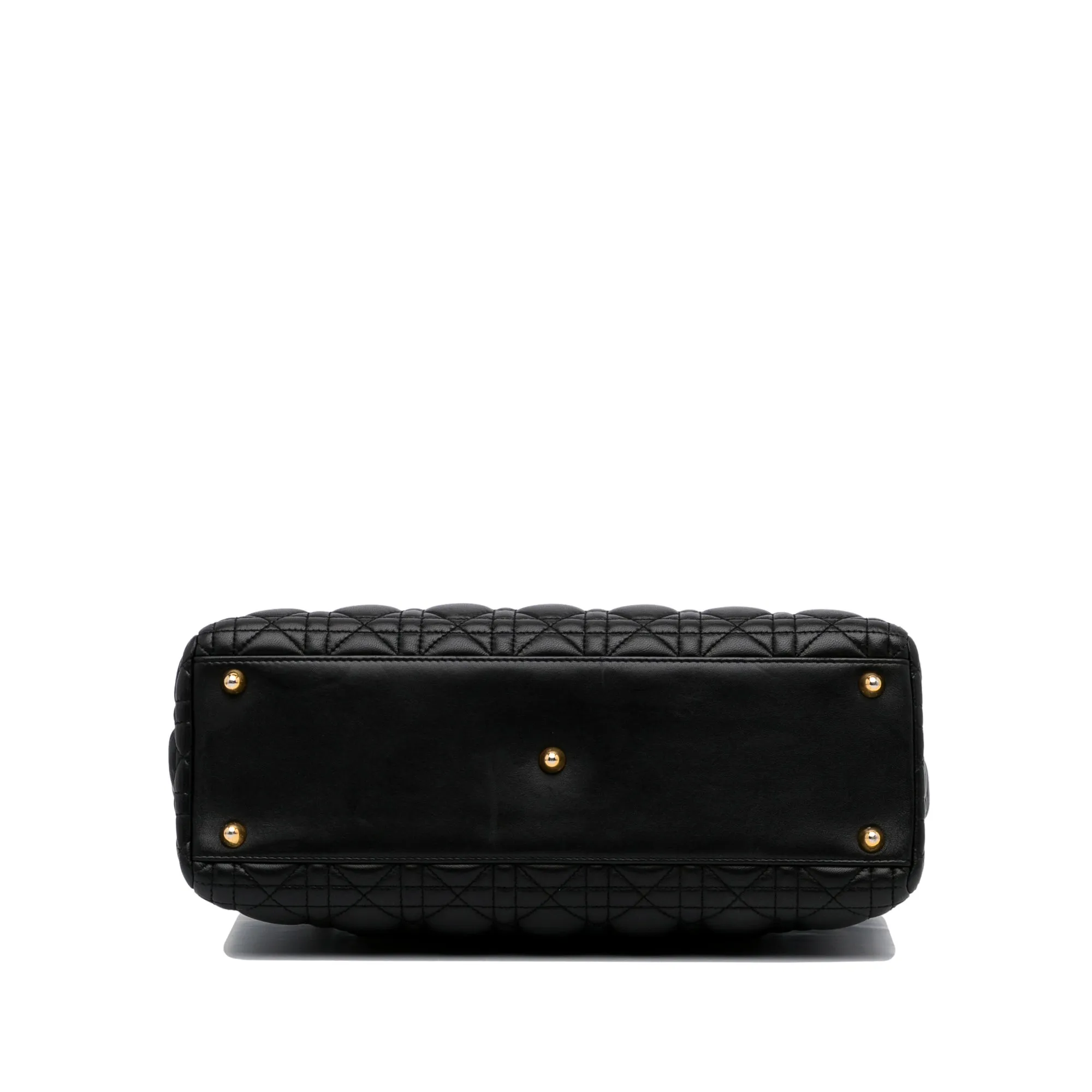Trendy Inspired Dior Lady Dior Large Black Cannage Quilted Leather