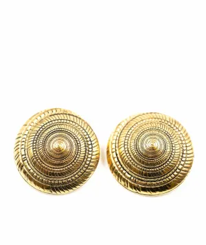 YSL 80s Gossens Shell Clip on Earrings - AWC1756